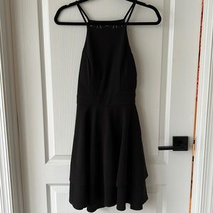 Black mini dress
